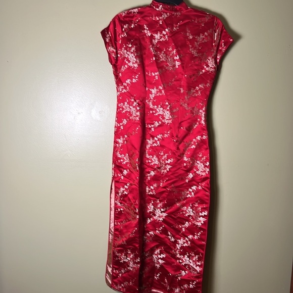 Victoria’s Secret Elegant Red Floral ,feminine, Oriental, Cheongsam Dress. - Picture 8 of 8